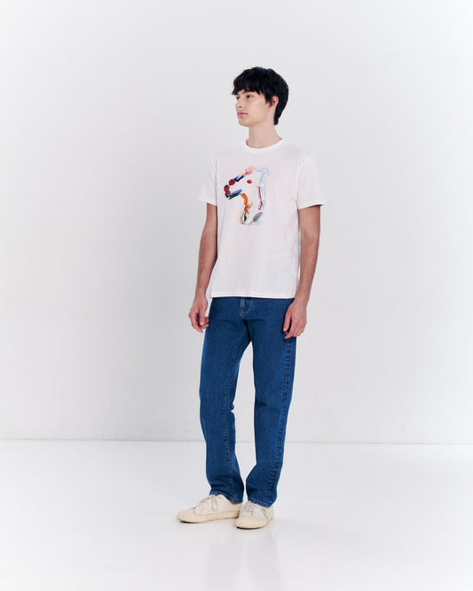 CLASSIC FIT T-SHIRT WITH LOGO GRAPHIC PRINT