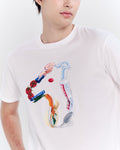 CLASSIC FIT T-SHIRT WITH LOGO GRAPHIC PRINT