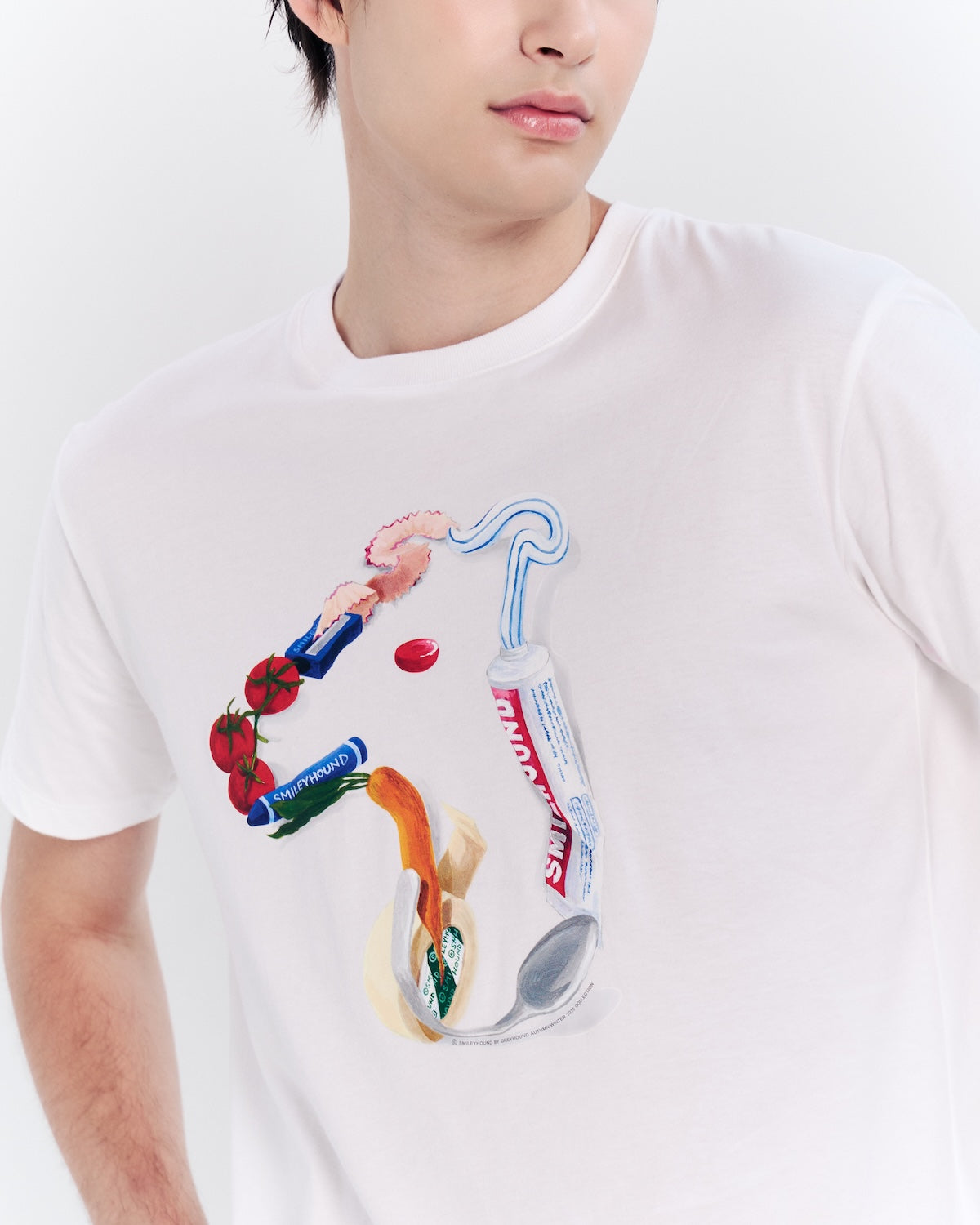 CLASSIC FIT T-SHIRT WITH LOGO GRAPHIC PRINT