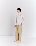 POPLIN SLIM SHIRT WITH LOGO EMBROIDERED