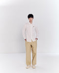 POPLIN SLIM SHIRT WITH LOGO EMBROIDERED