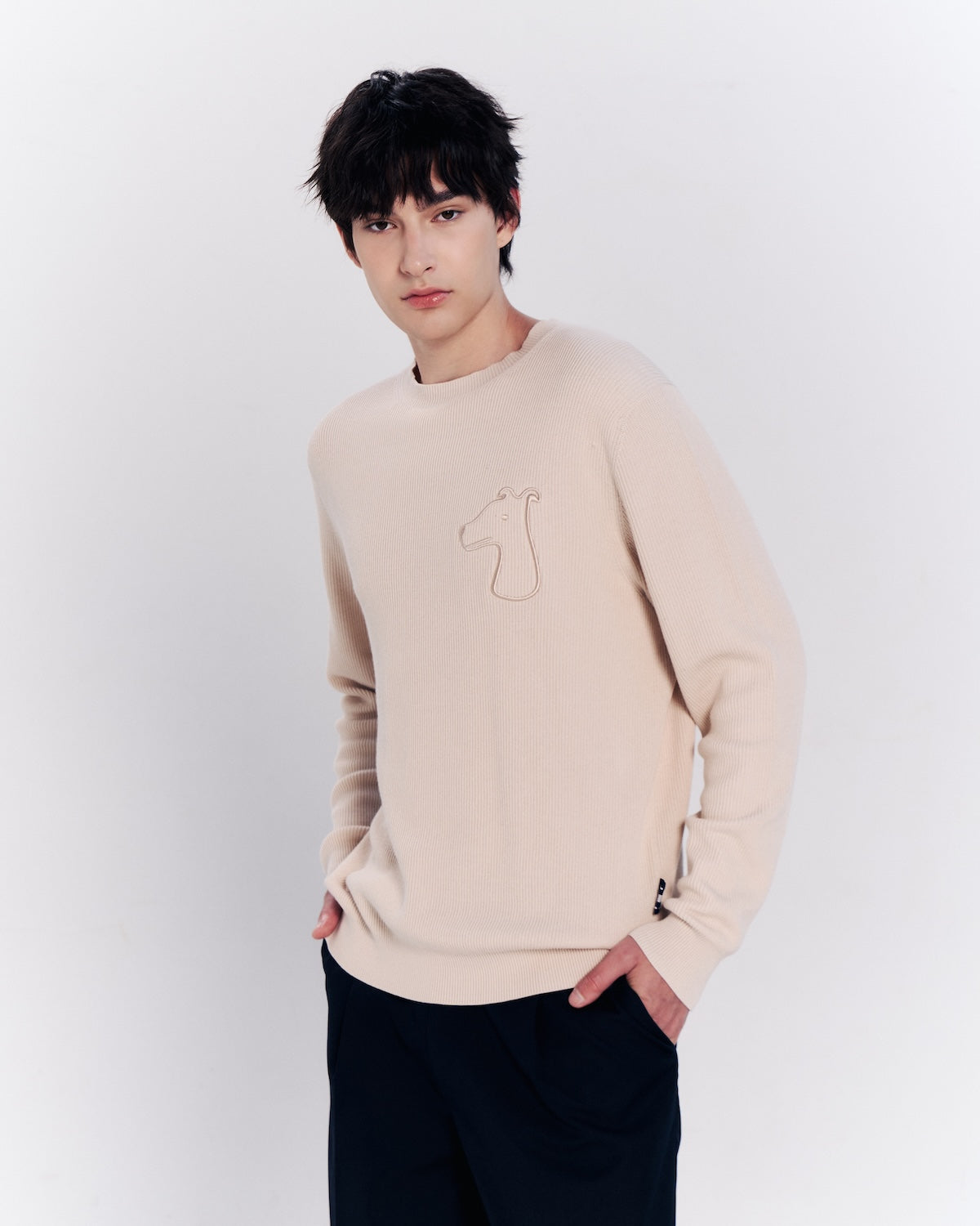 SMILEYHOUND SWEATER WITH BOLD LOGO