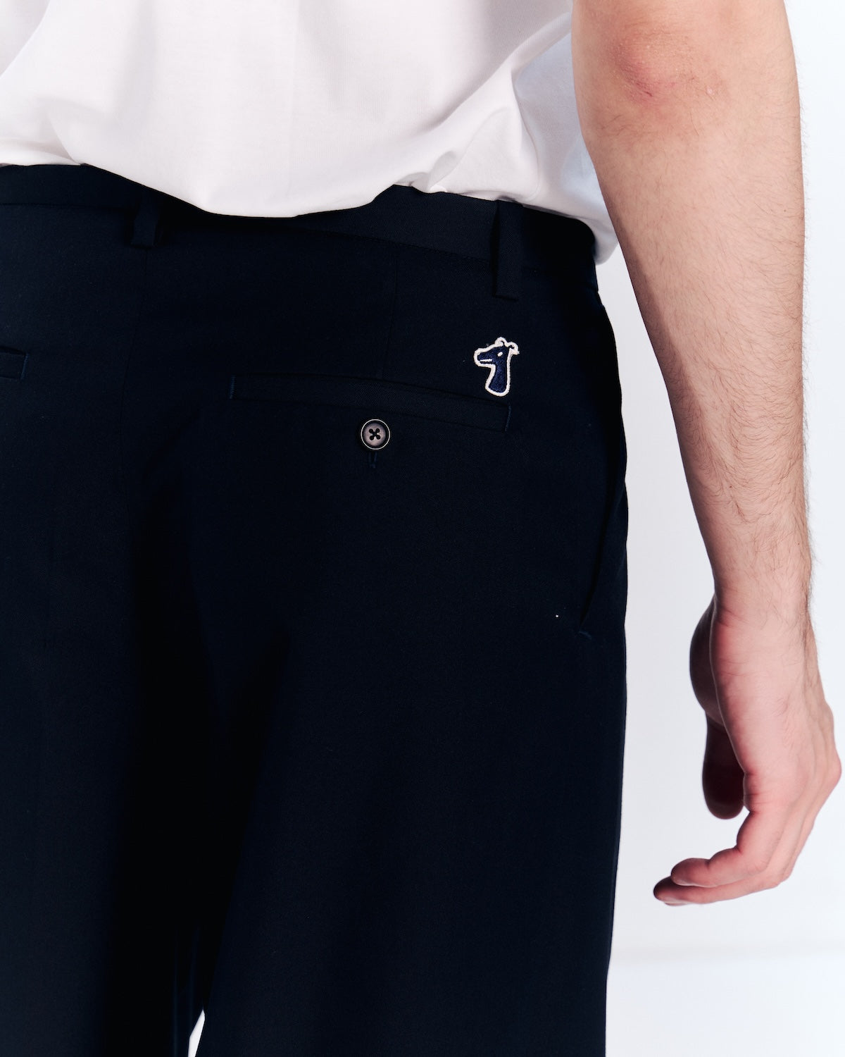 BALLOON FIT COTTON TWILL PANTS