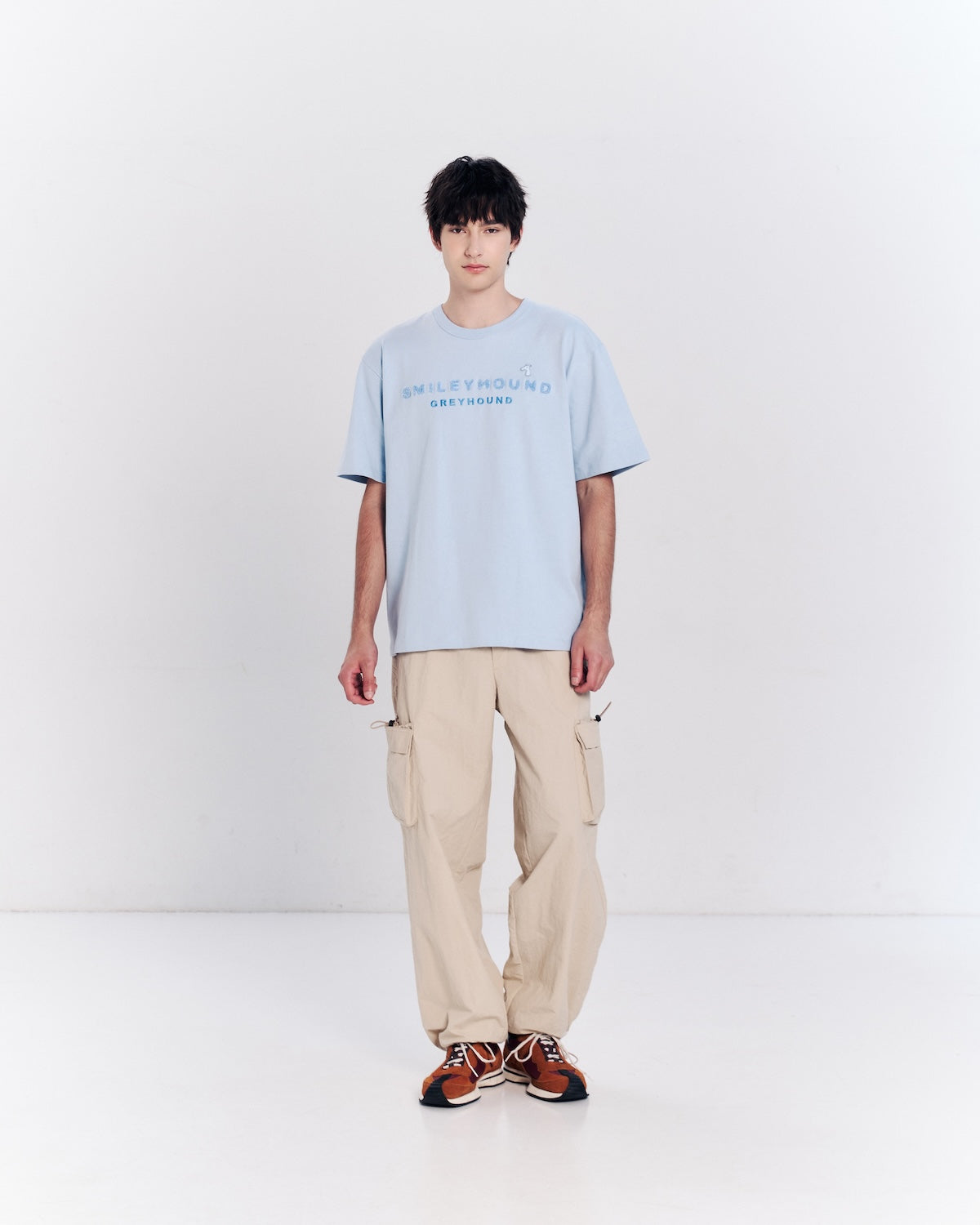 SMILEYHOUND EMBOSS BOXY T-SHIRT