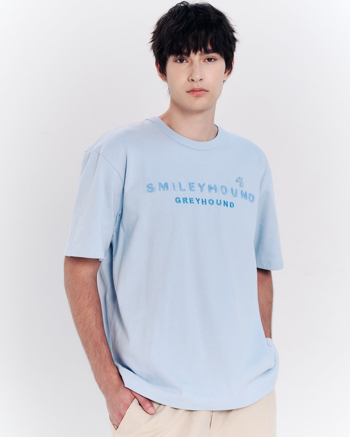 SMILEYHOUND EMBOSS BOXY T-SHIRT