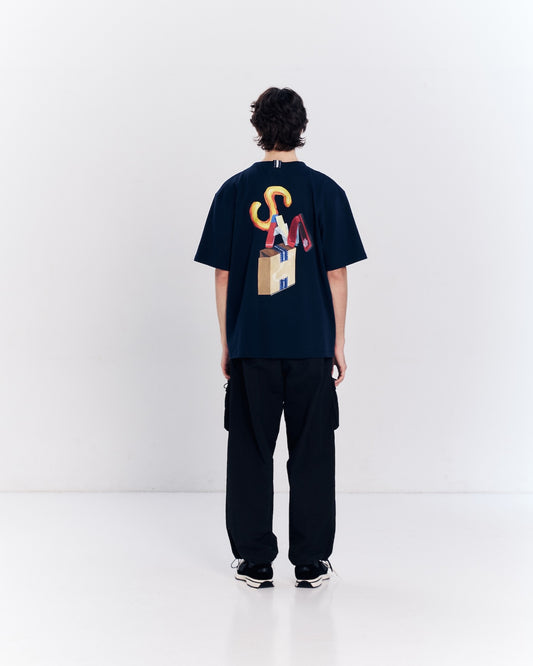 THING AROUND BOXY FIT T-SHIRT WITH GRAPHIC PRINT