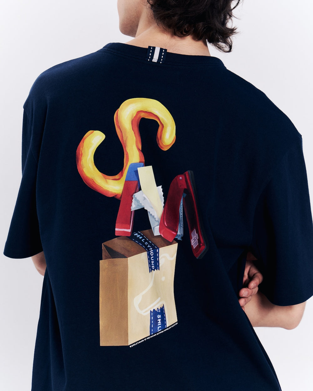 THING AROUND BOXY FIT T-SHIRT WITH GRAPHIC PRINT