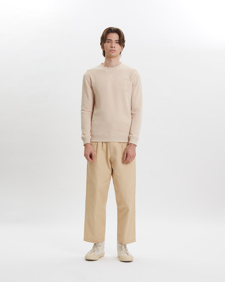 FRENCH TERRY SWEATSHIRT WITH BOLD LOGO