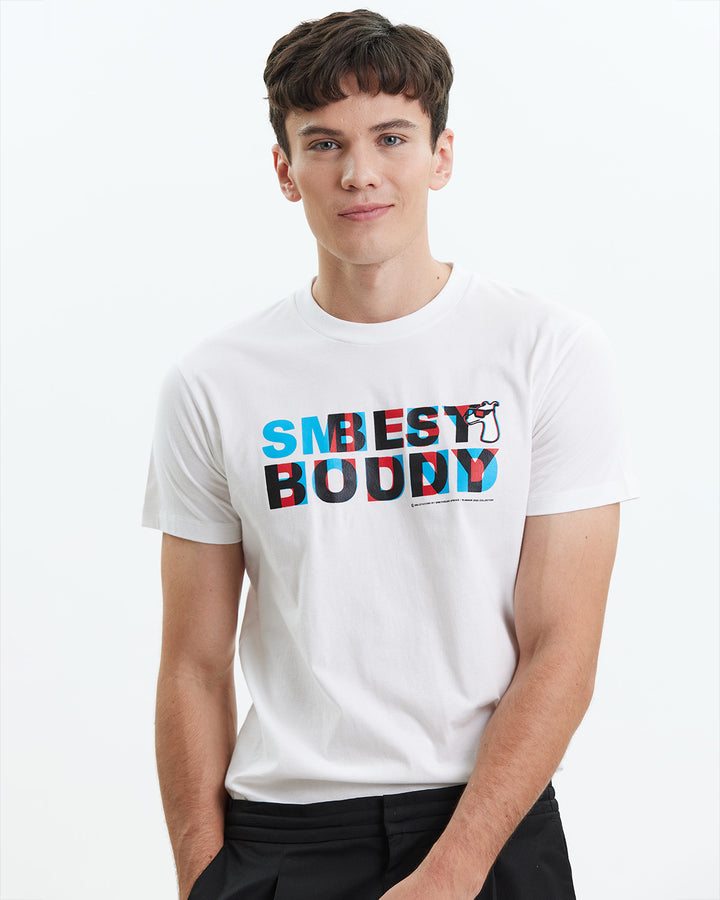 CLASSIC FIT T-SHIRT WITH LOGO GRAPHIC PRINT