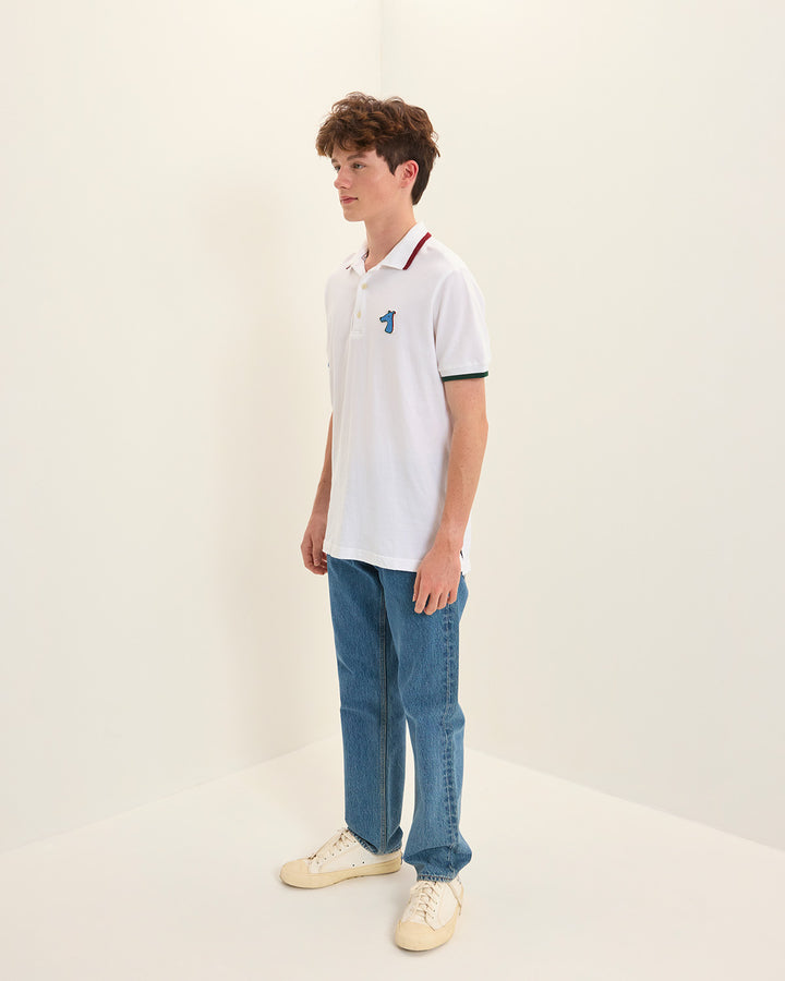 "SMILEYHOUND x LOUIS TAPE"  POLO SHIRT