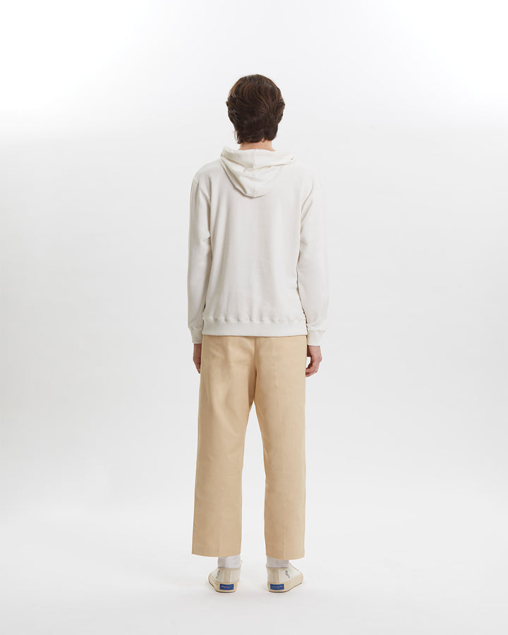 FRENCH TERRY HOODIE WITH BOLD LOGO