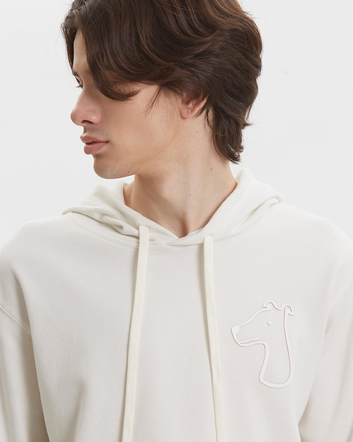 FRENCH TERRY HOODIE WITH BOLD LOGO