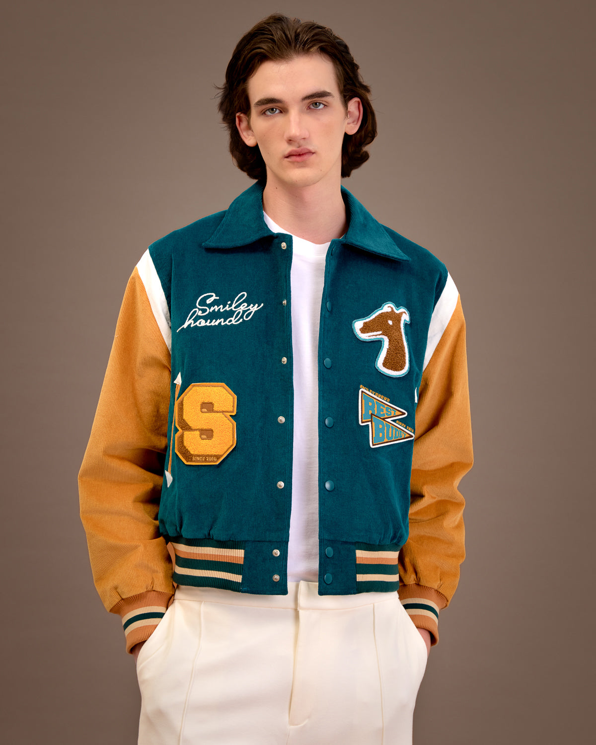 SMILEYHOUND VARSITY BOMBER JACKET