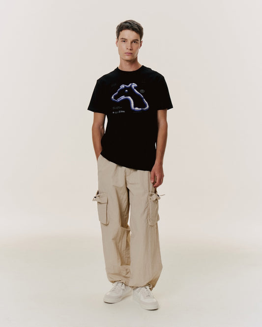 CLASSIC FIT T-SHIRT WITH LOGO GRAPHIC PRINT