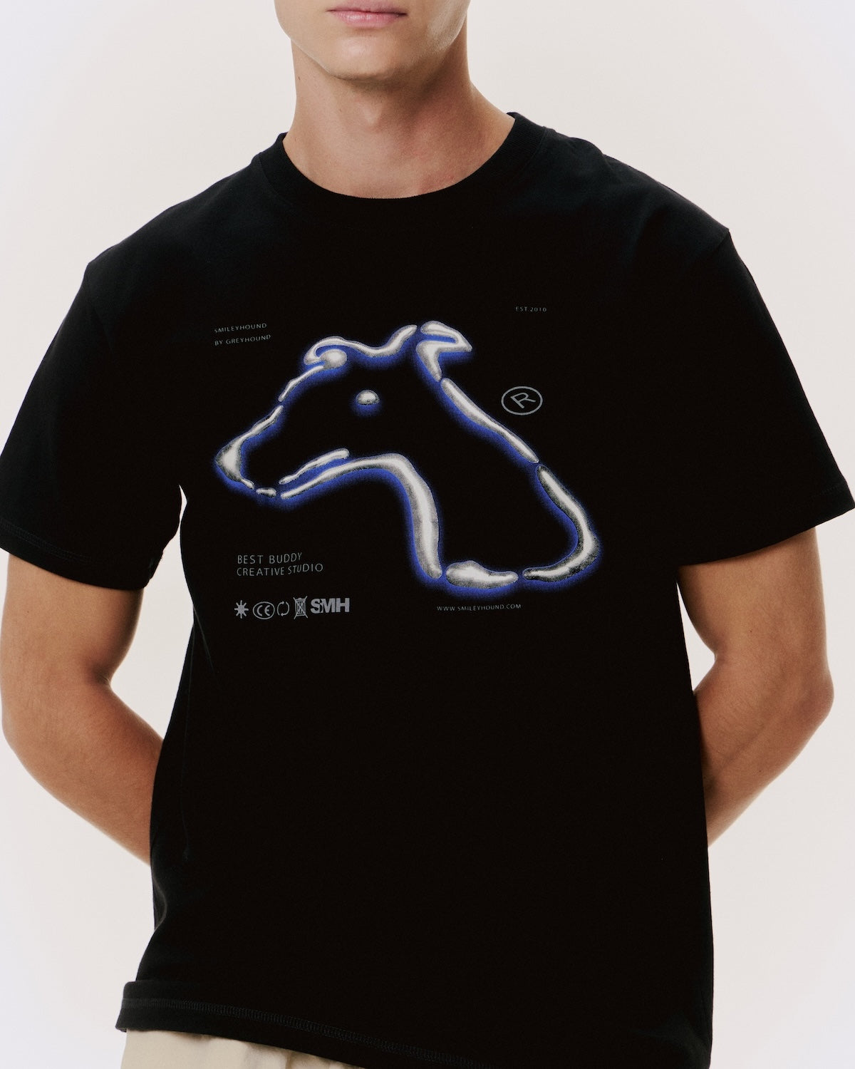 CLASSIC FIT T-SHIRT WITH LOGO GRAPHIC PRINT