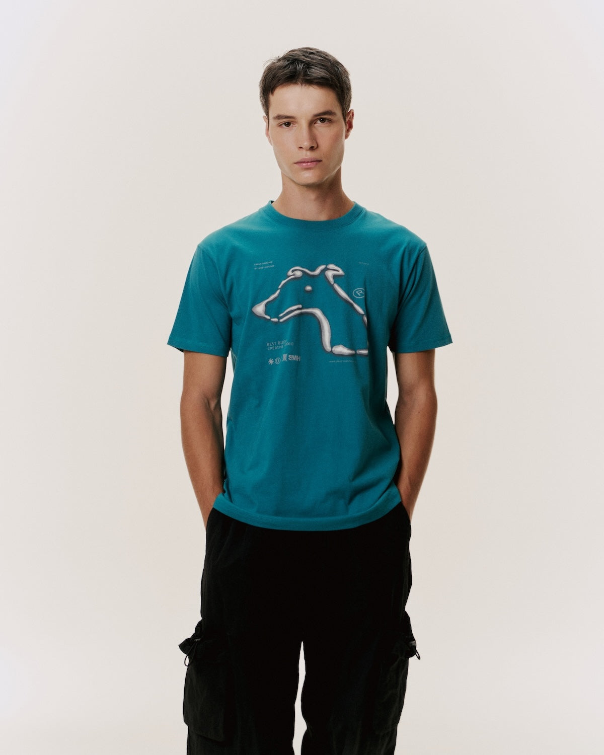 CLASSIC FIT T-SHIRT WITH LOGO GRAPHIC PRINT
