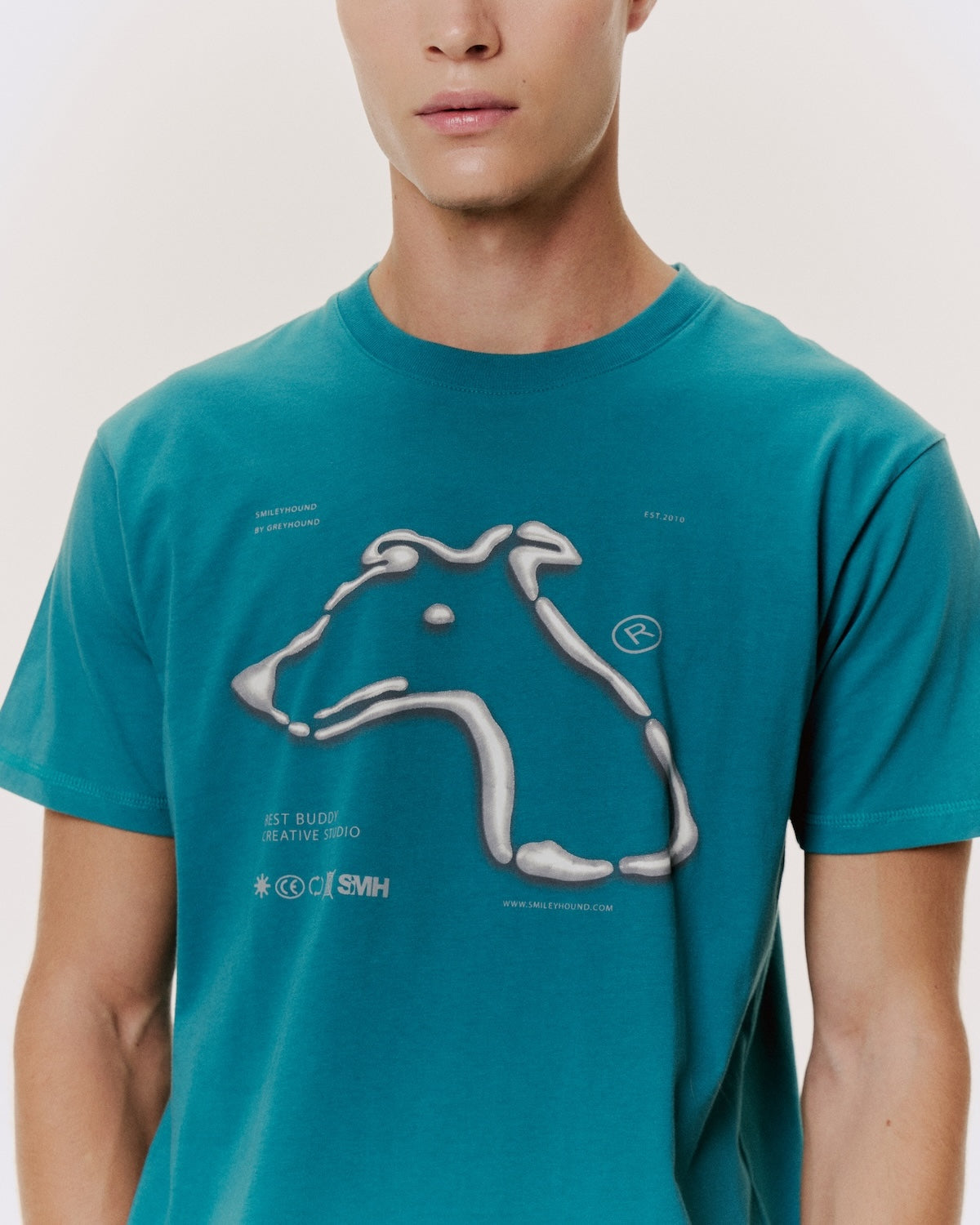 CLASSIC FIT T-SHIRT WITH LOGO GRAPHIC PRINT