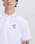 PIQUE POLO SHIRT WITH LOGO EMBROIDERED