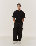DOUBLE LAYERED T-SHIRT WITH LOGO EMBROIDERED