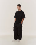 DOUBLE LAYERED T-SHIRT WITH LOGO EMBROIDERED