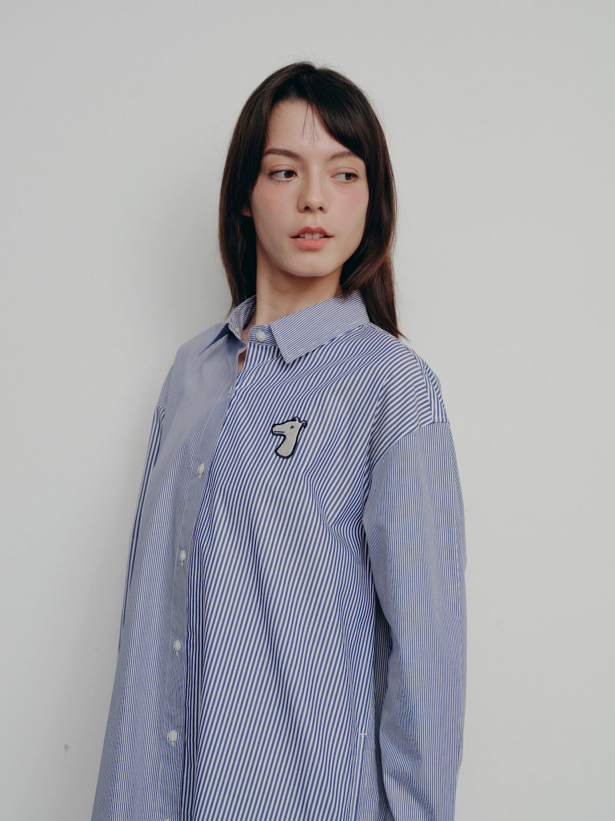 BESTIE STRIPED SHIRT DRESS