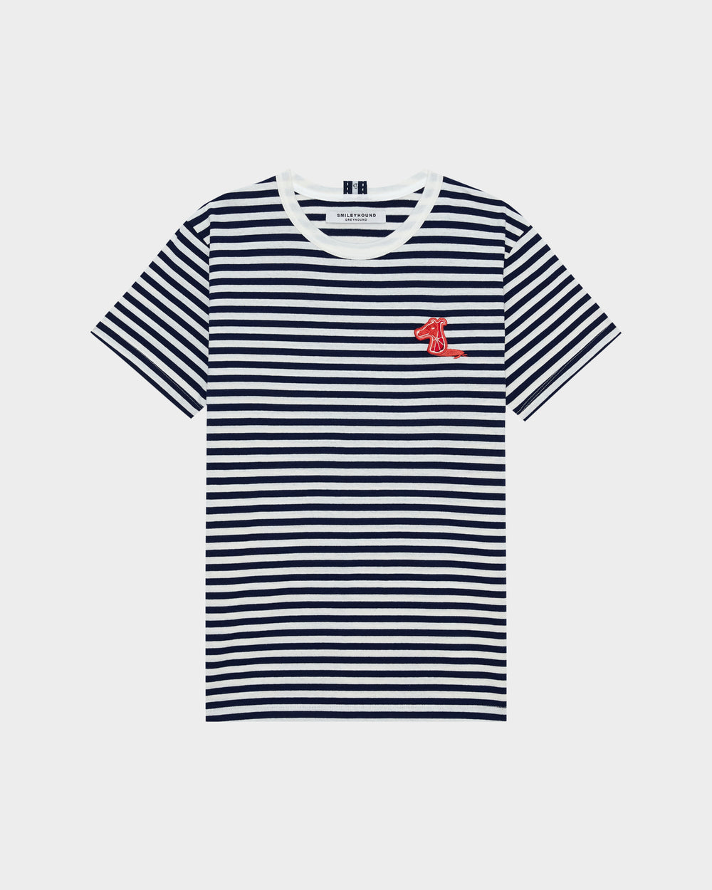 SUMMER STRIPE  T-SHIRT WITH LOGO EMBROIDERED