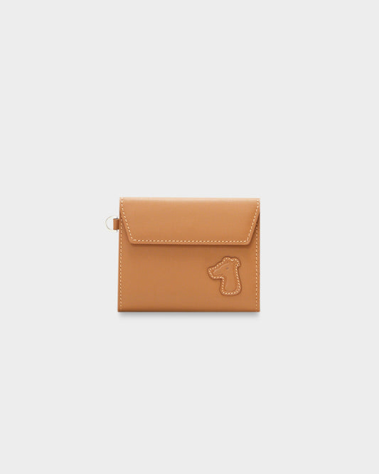 SMILEYHOUND LEATHER TRIFOLD WALLET