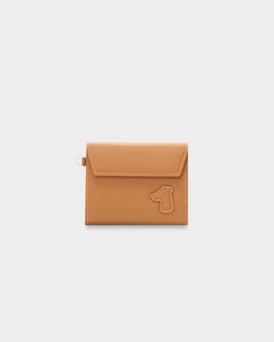 SMILEYHOUND LEATHER TRIFOLD WALLET