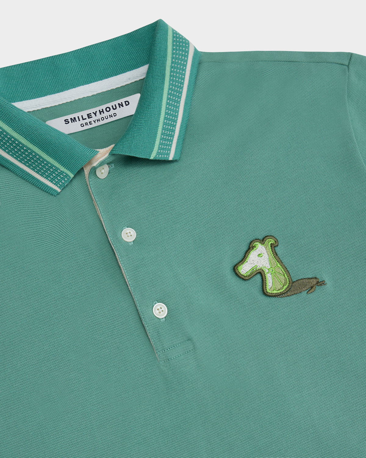 PIQUE POLO SHIRT WITH LOGO EMBROIDERED – SMILEYHOUND BY GREYHOUND