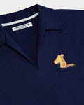OPEN - COLLAR POLO SHIRT WITH LOGO EMBROIDERED