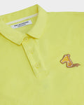 BOXY FIT TERRY POLO SHIRT WITH LOGO EMBROIDERED