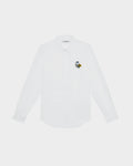 POPLIN SLIM SHIRT WITH LOGO EMBROIDERED