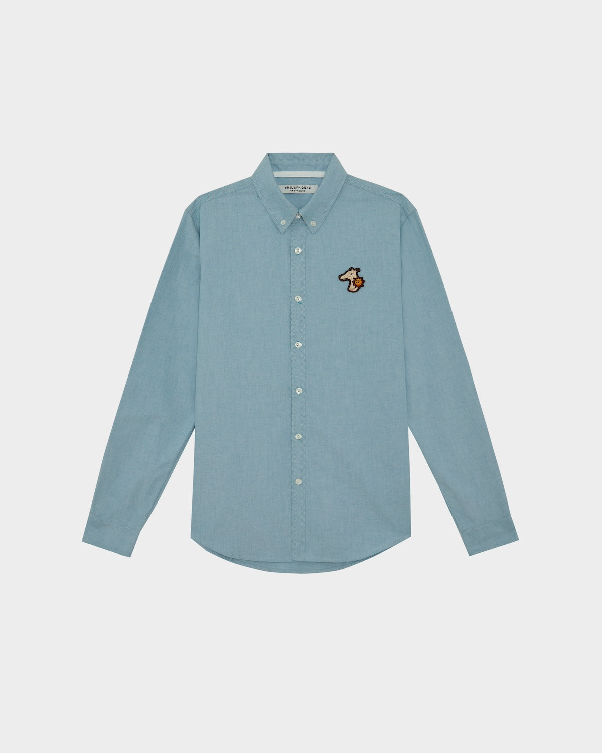 OXFORD SLIM SHIRT WITH LOGO EMBROIDERED