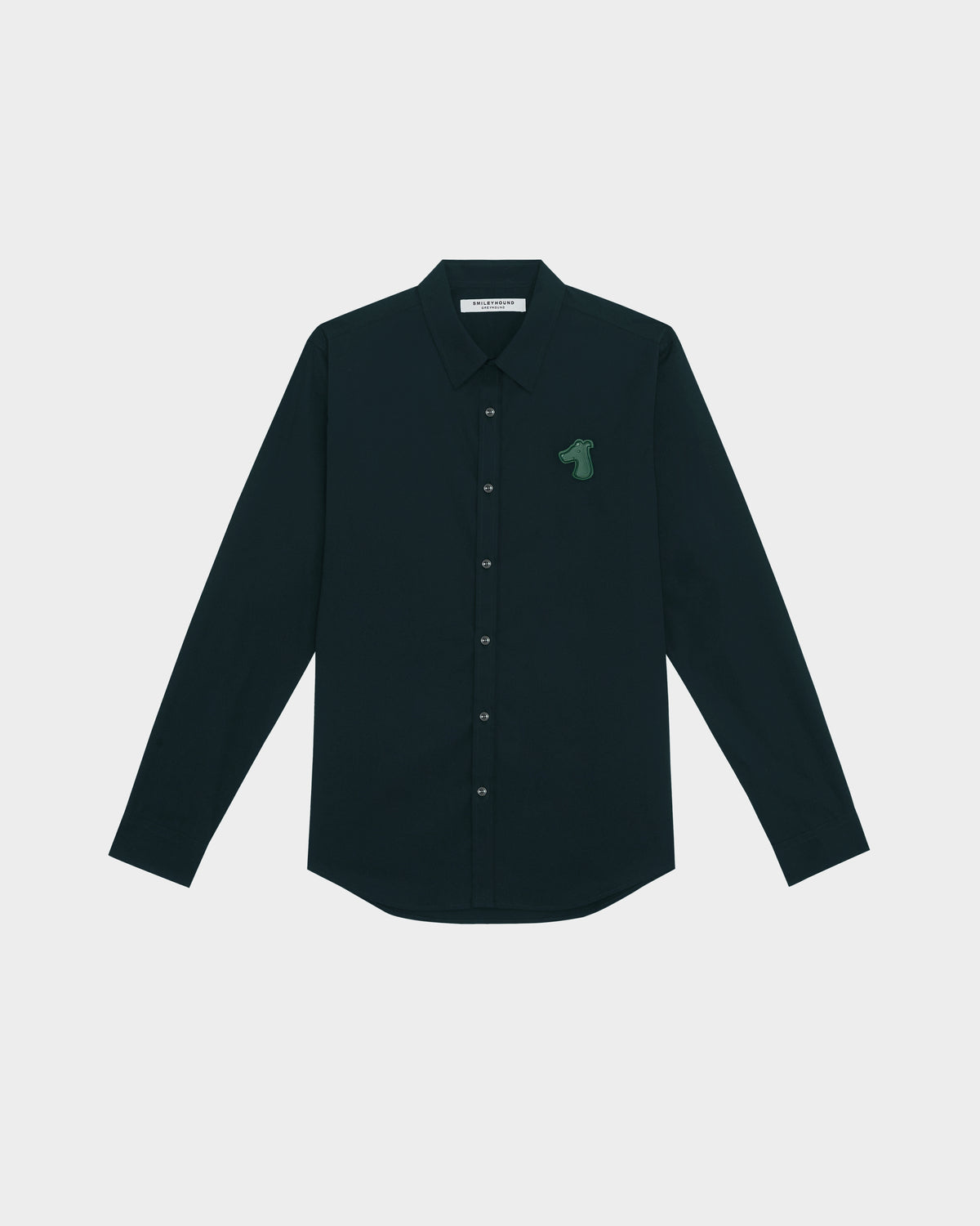 TENCEL REGULAR SHIRT WITH LOGO EMBROIDERED