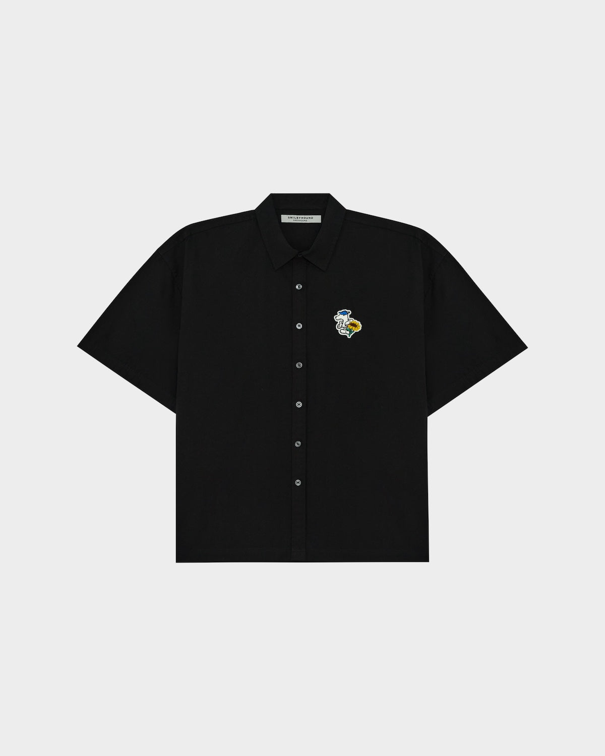 POPLIN LOOSE SHIRT WITH LOGO EMBROIDERED