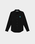 POPLIN SLIM SHIRT WITH LOGO EMBROIDERED