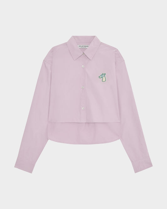 FLOWER FOLK CROPPED SHIRT