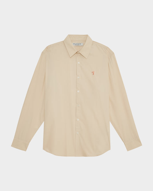 POPLIN REGULAR WITH LOGO EMBROIDERED