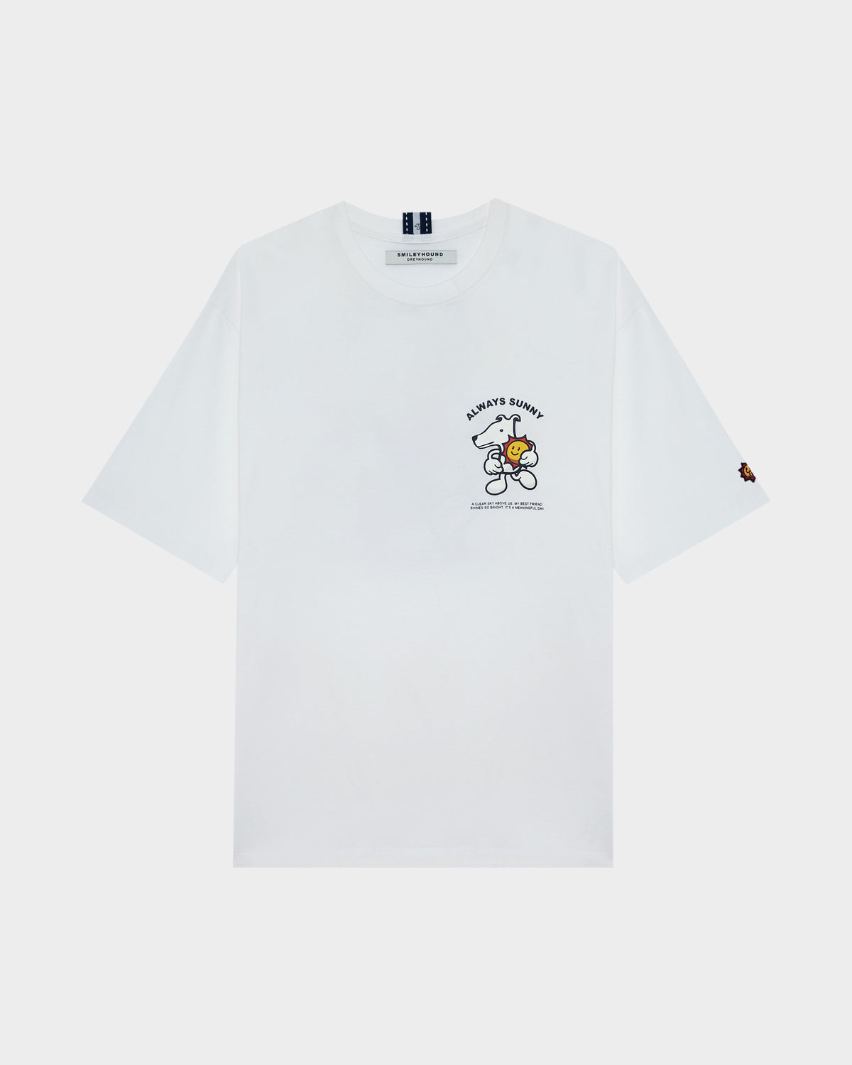 "ALWAYS SUNNY" T-SHIRT WITH LOGO EMBROIDERED