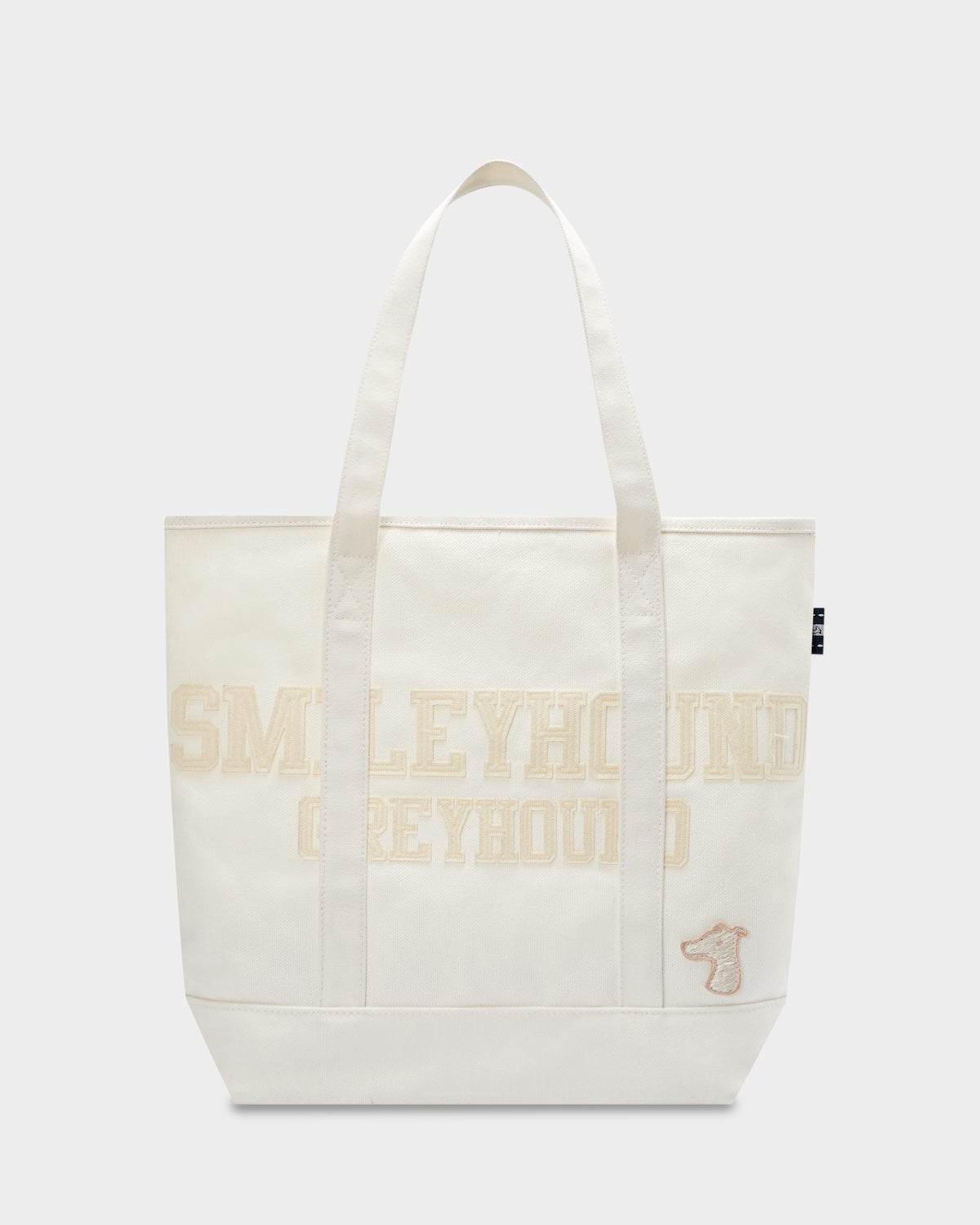 SMILEYHOUND APPLIQUÉ LOGO TOTE