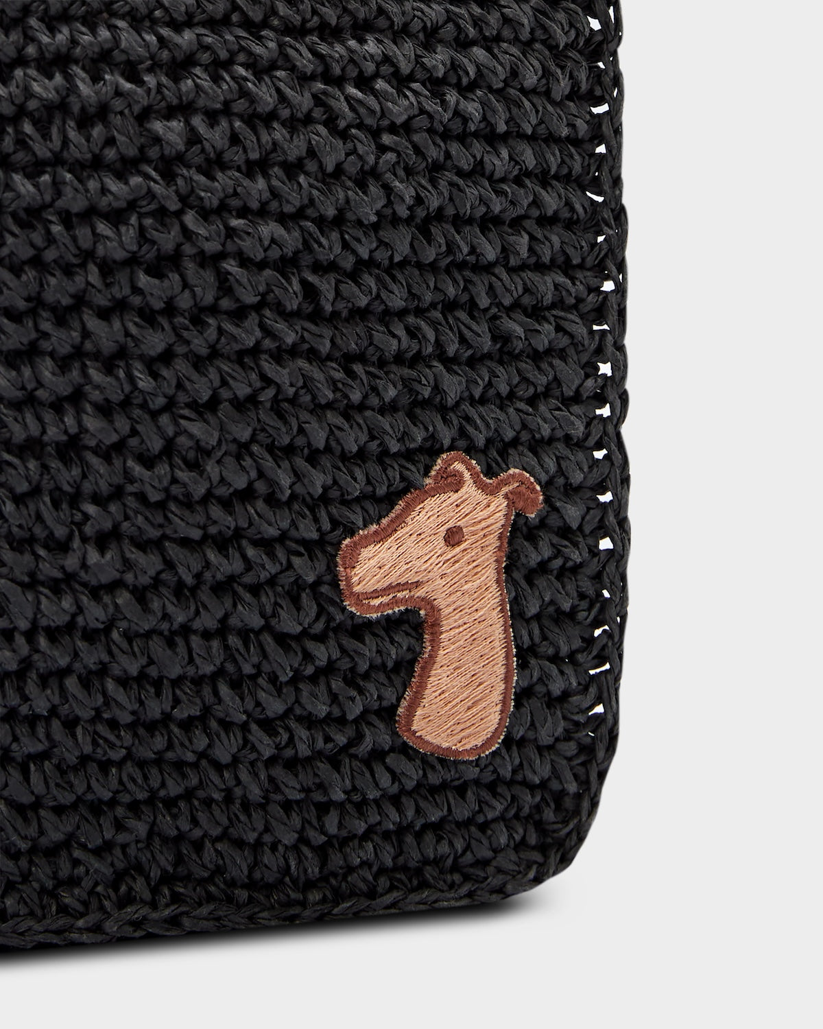 SMILEYHOUND PAPER RAFFIA CROSSBODY BAG