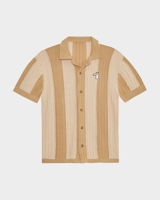 STRIPED KNIT SHIRT