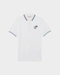 STRIPE COLLAR POLO SHIRT WITH LOGO EMBROIDERED – HOUND FOR ALL EDITION