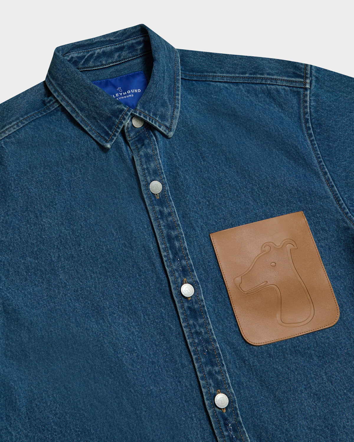 SMILEYHOUND SHORT SLEEVE DENIM SHIRT