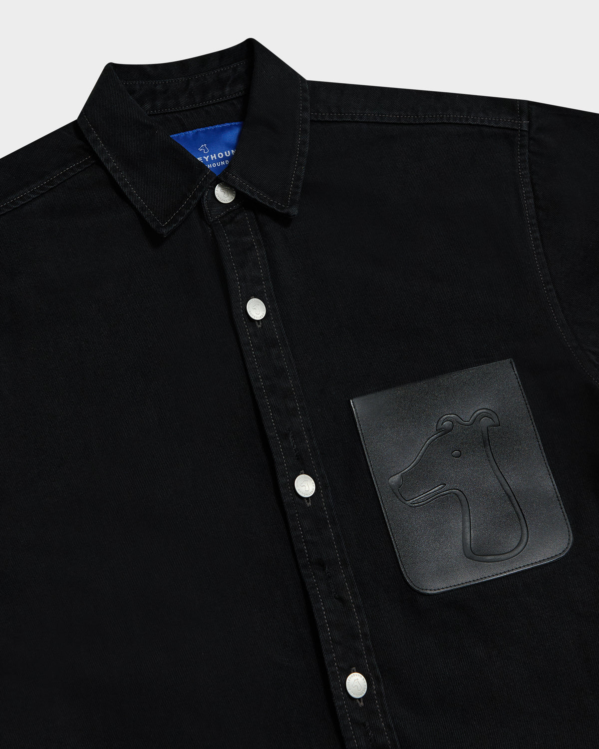 SMILEYHOUND SHORT SLEEVE DENIM SHIRT