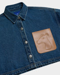 SMILEYHOUND CROPPED DENIM SHIRT