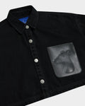 SMILEYHOUND CROPPED DENIM SHIRT