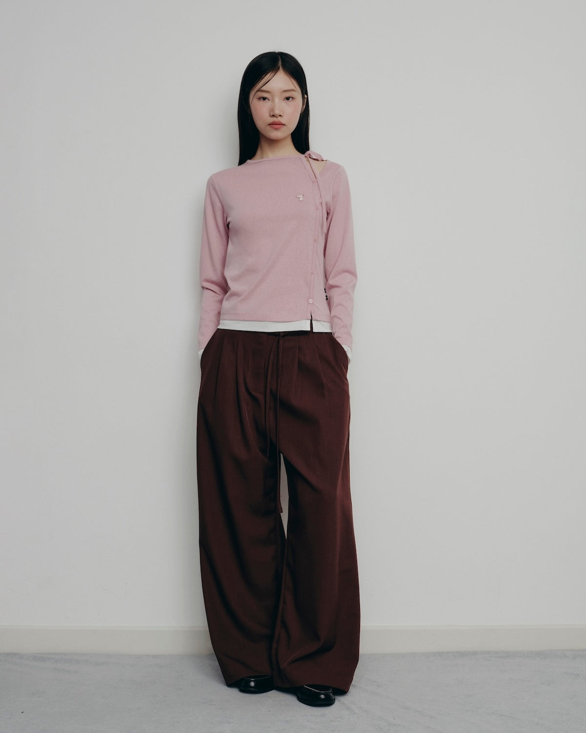 BESTIE ASYMMETRICAL OFF-SHOULDER TOP