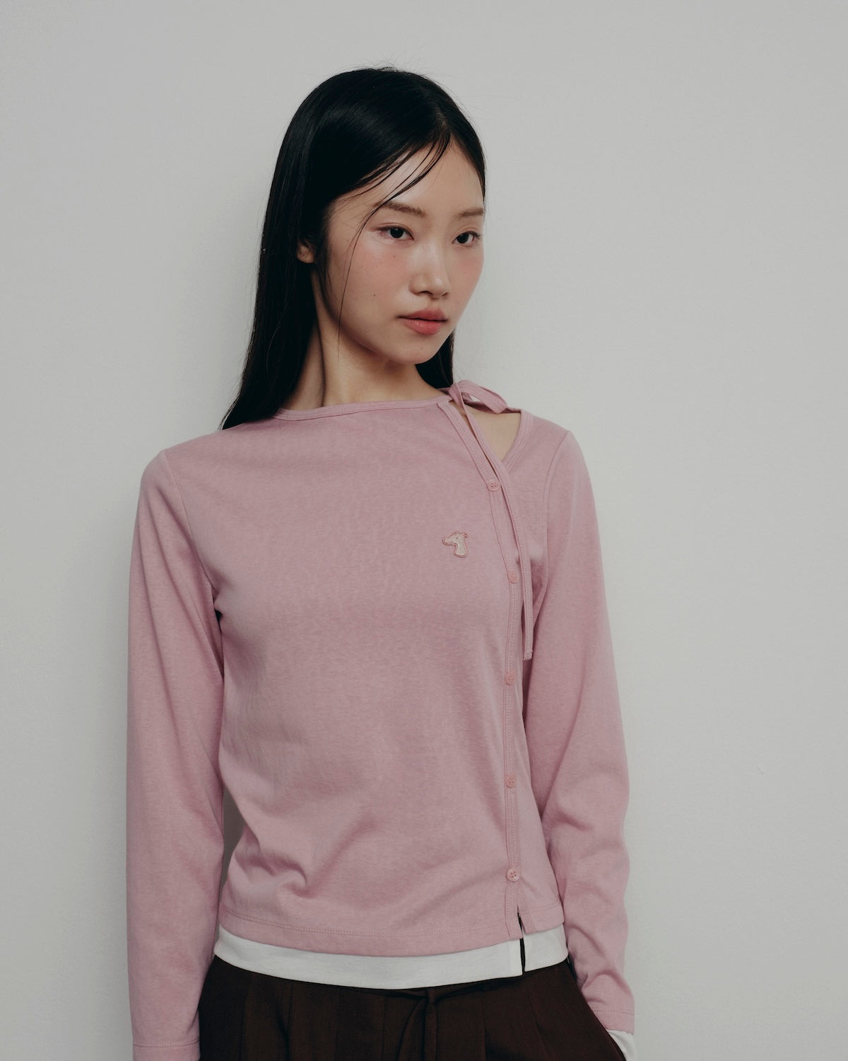 BESTIE ASYMMETRICAL OFF-SHOULDER TOP