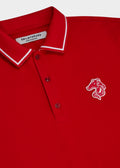 PIQUE POLO SHIRT WITH LOGO EMBROIDERED